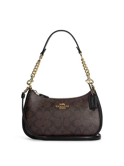 coach signature shoulder bag.